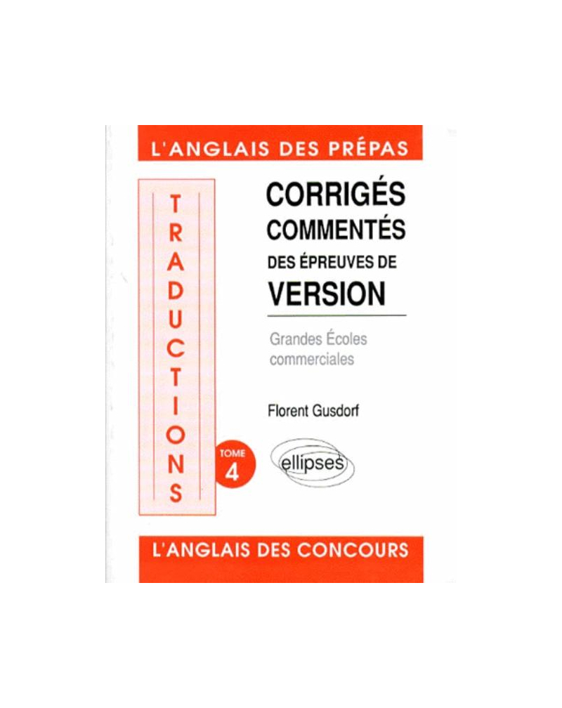 Traductions (version) écoles commerciales tome 4