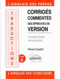 Traductions (version) écoles commerciales tome 4