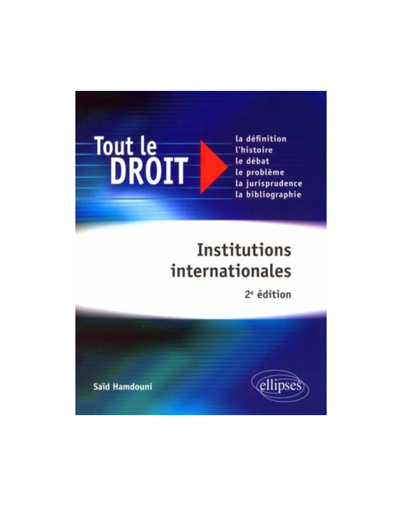 Institutions internationales - 2e édition