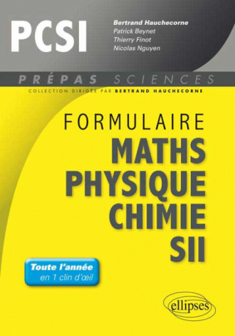 Formulaire : Mathématiques - Physique-Chimie -SII - PCSI