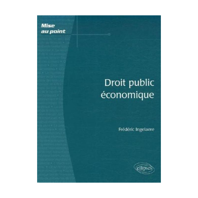 Droit public économique