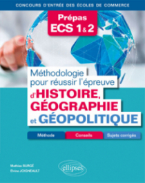 Méthodologie pour réussir l'épreuve d'Histoire-Géographie et Géopolitique - Méthode, conseils et sujets corrigés - Prépas ECS - Concours d'entrée des écoles de commerce