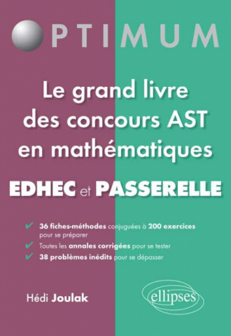 Les mathématiques aux concours Passerelle, Edhec, Ast1