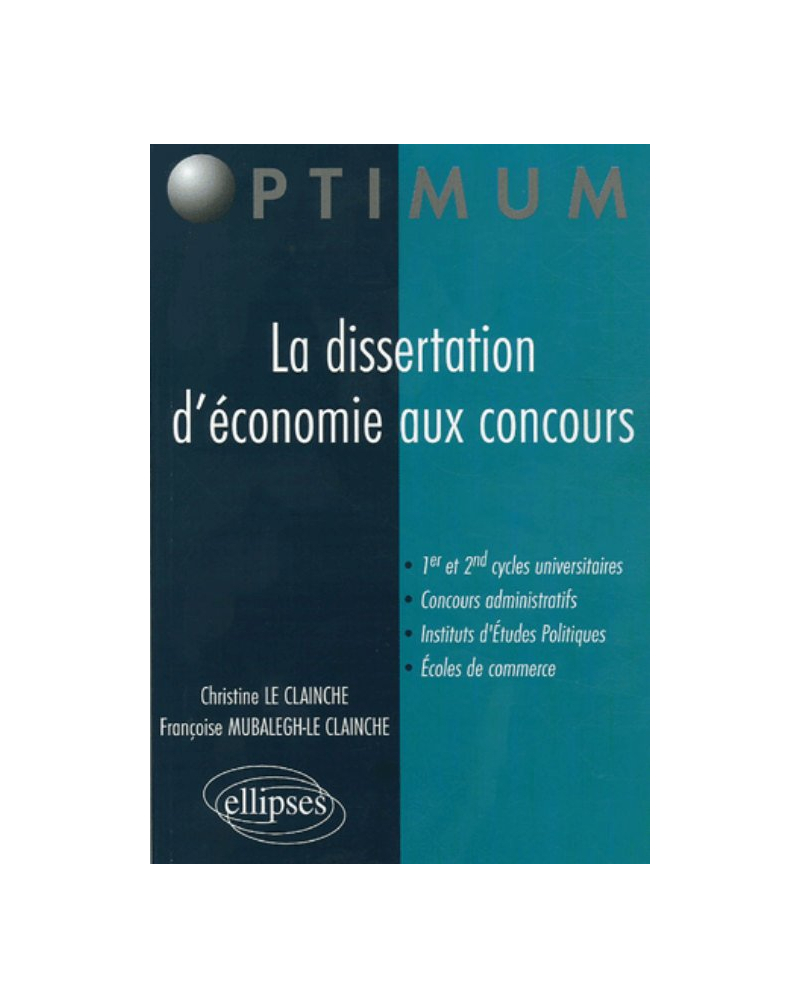 La dissertation d'économie aux concours