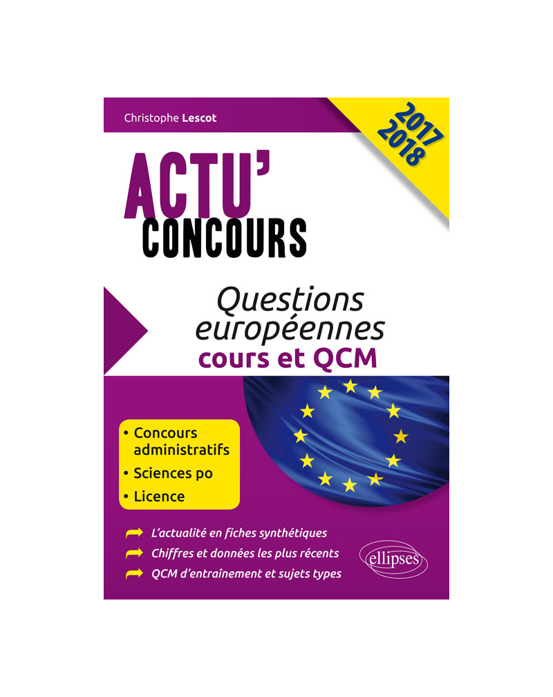 Questions européennes - cours et QCM - concours 2017-2018