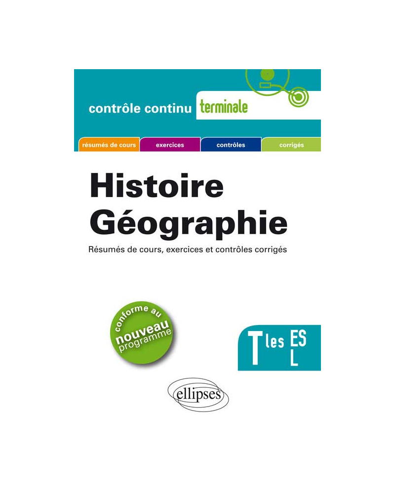 Histoire-géographie - Terminales ES et L - Nouveau programme