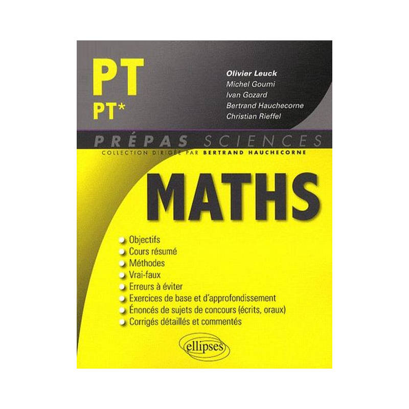 Mathématiques PT/PT*