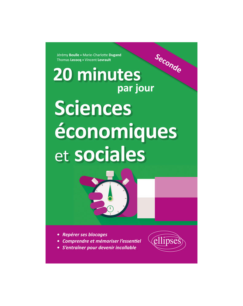 20 minutes par jour de Sciences économiques et sociales - Seconde
