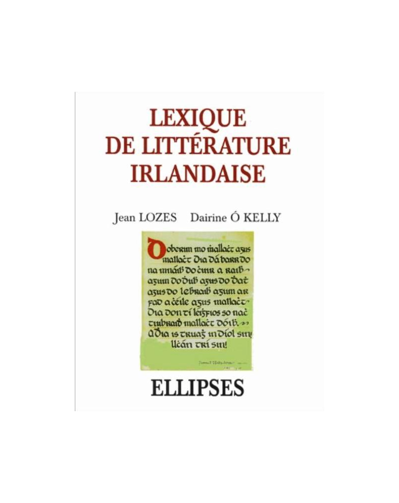 Lexique de litterature irlandaise