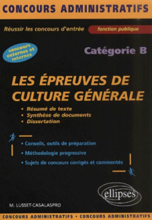Les épreuves de culture générale et de français - catégorie B