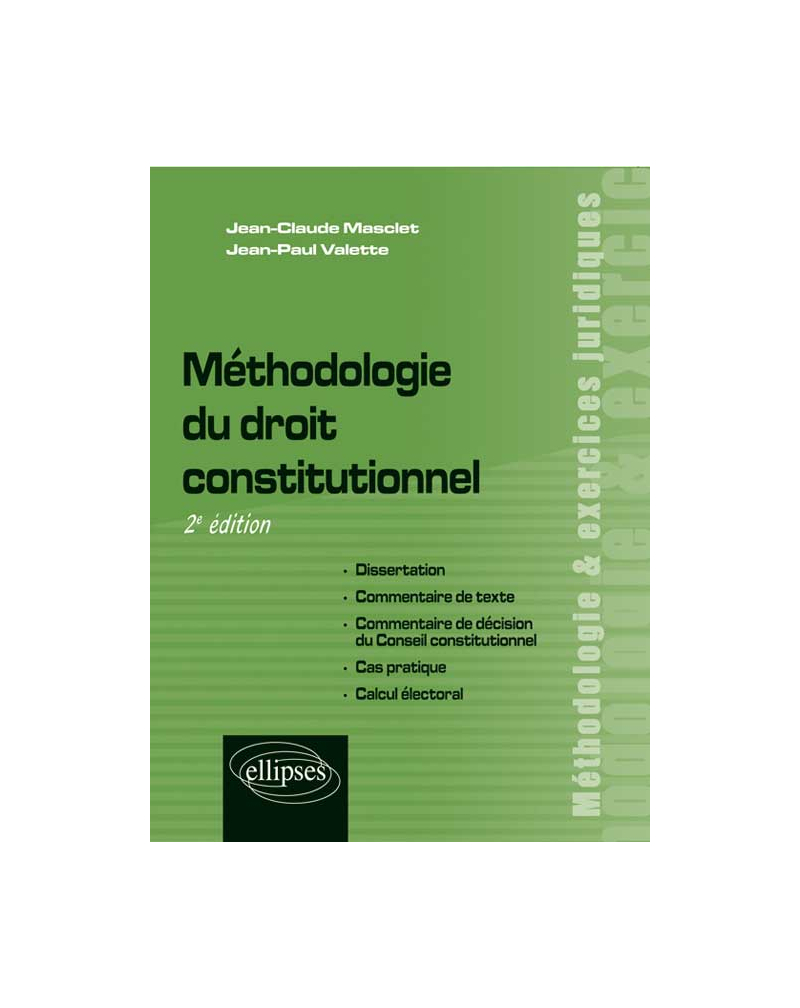 Méthodologie du droit constitutionnel, 2e édition
