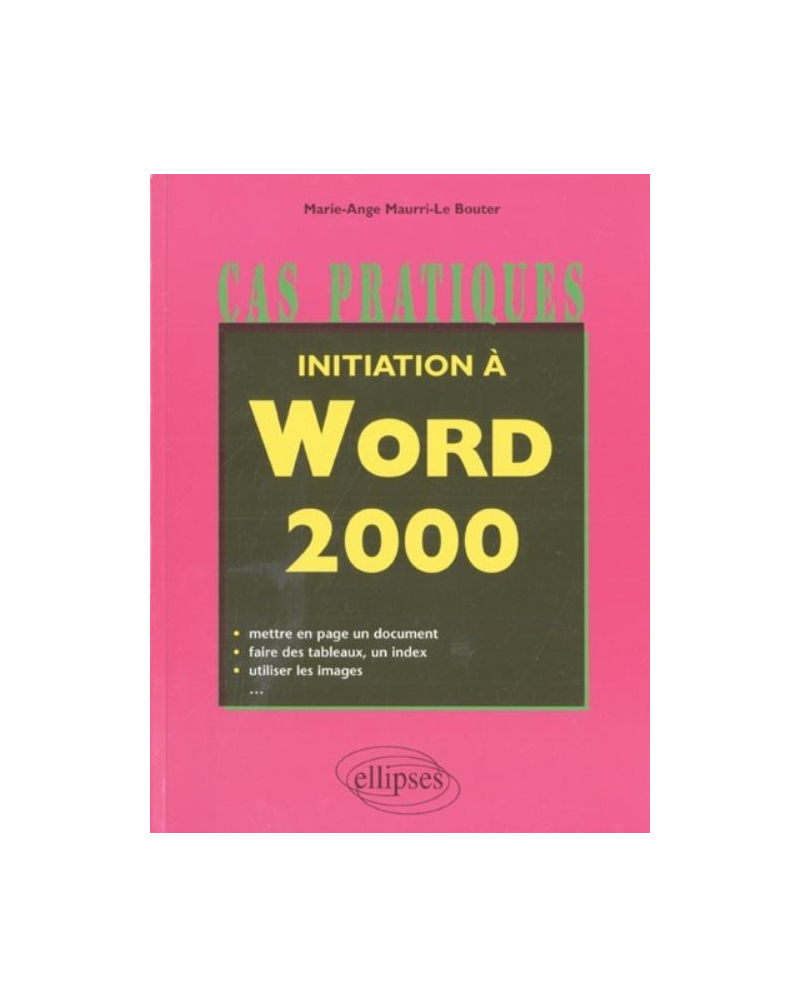 Initiation à Word 2000