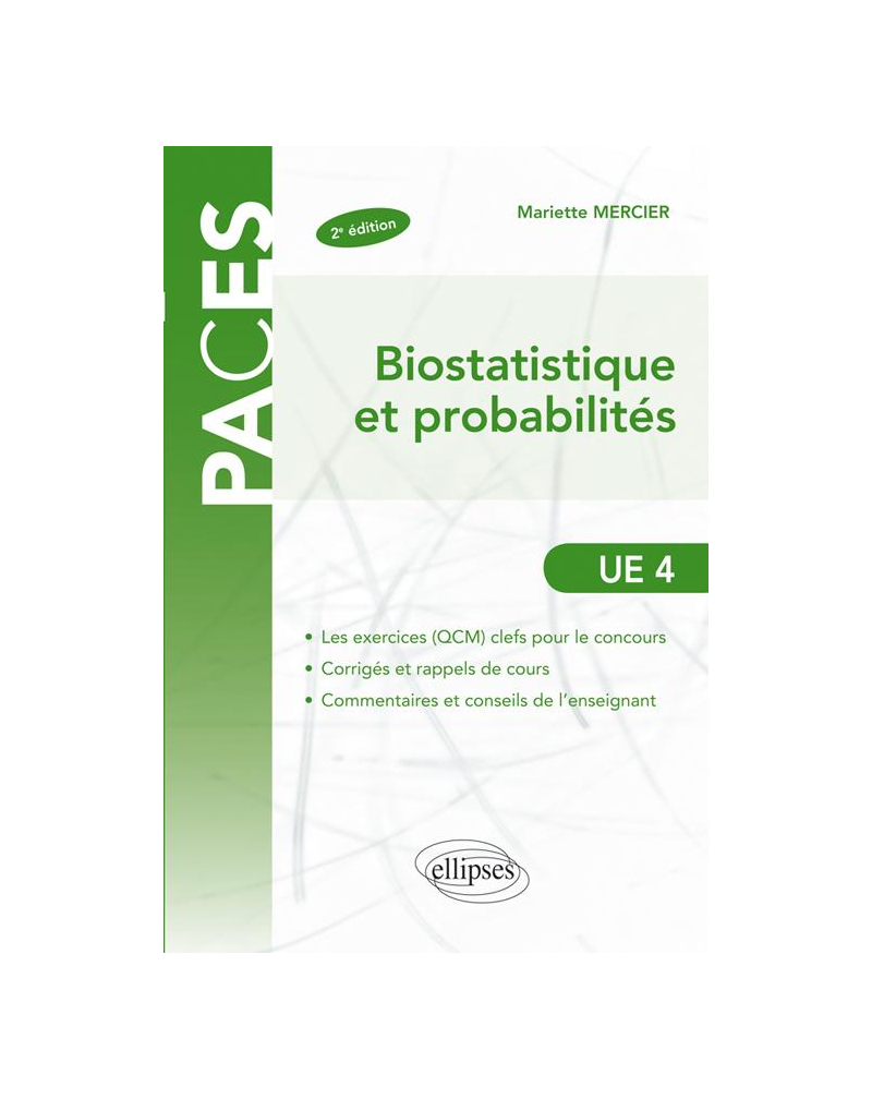 UE4 - Biostatistique et probabilités - 2e édition