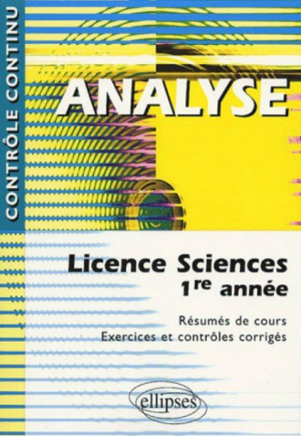 Analyse - Licence sciences 1re année