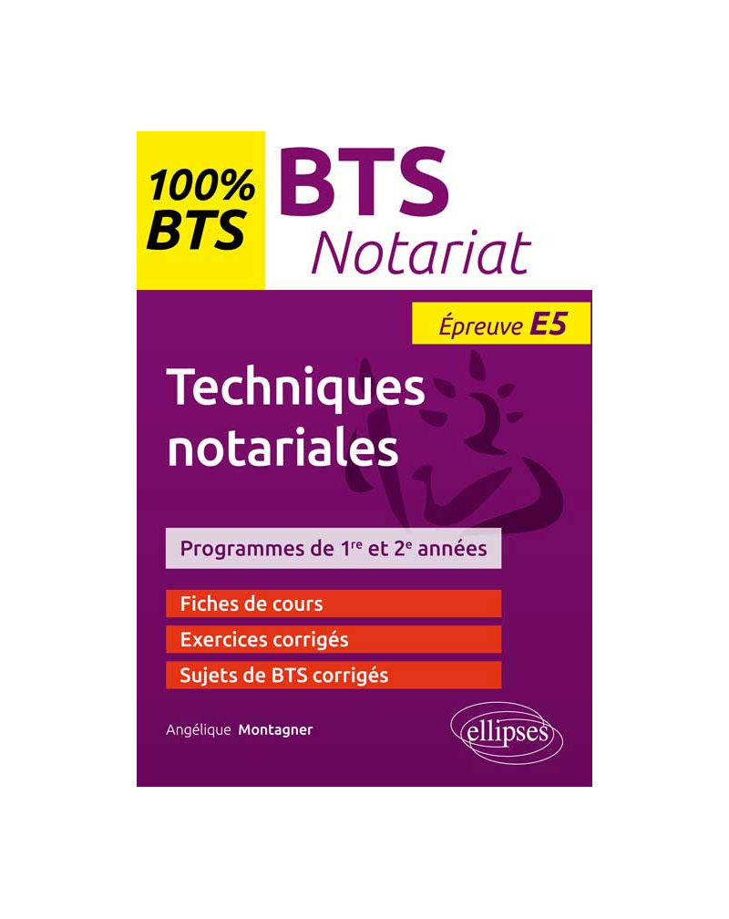 BTS Notariat - Epreuve de techniques notariales (E5/U5)