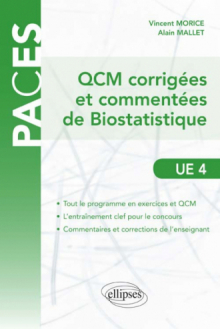 QCM commentées et corrigées de Biostatistique - UE4