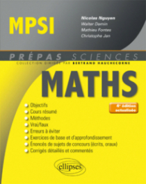 Mathématiques MPSI - 4e édition actualisée