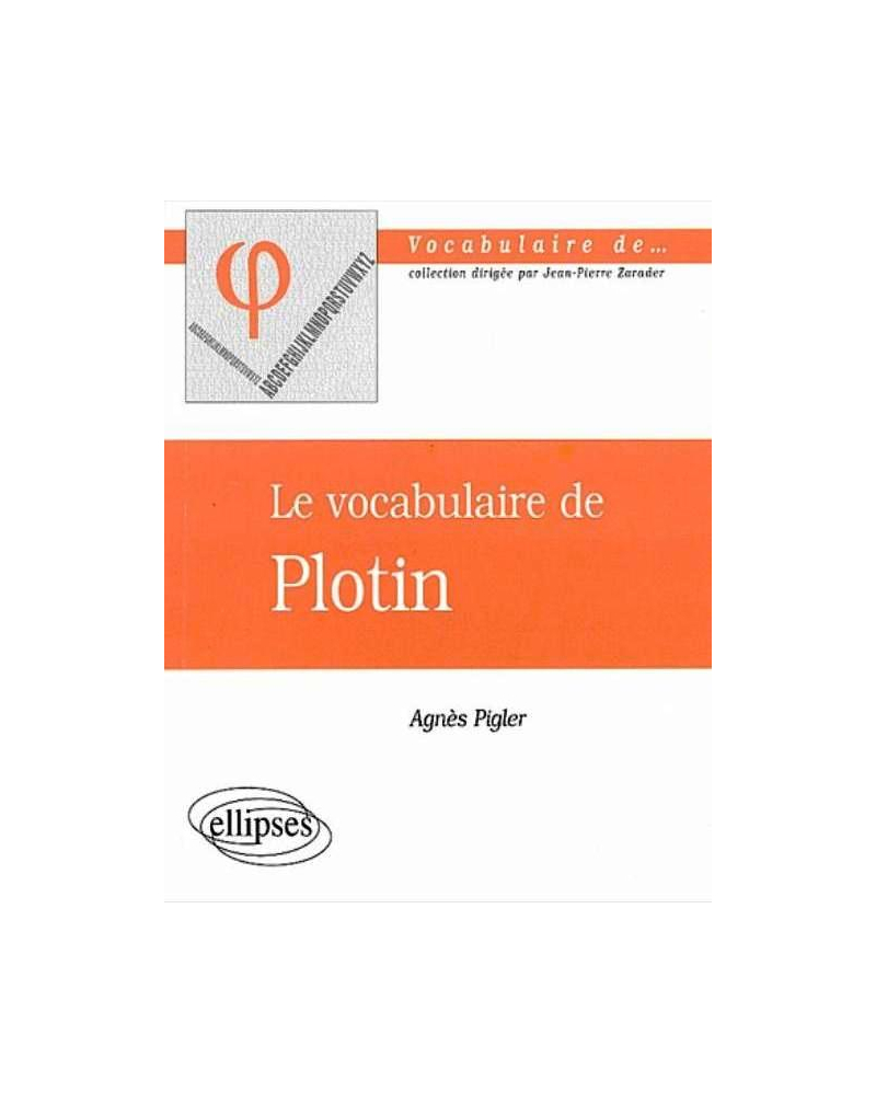 vocabulaire de Plotin (Le)