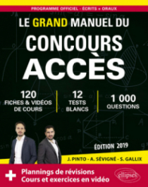 Le Manuel de Poche du concours ACCES