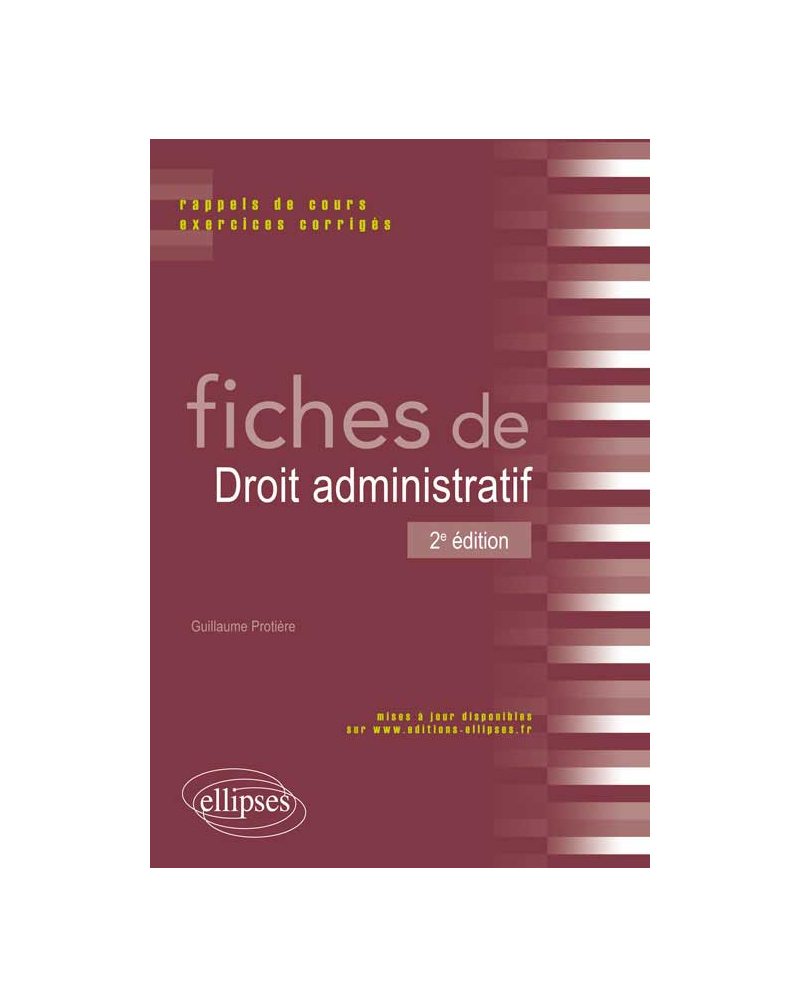 Fiches de Droit administratif, 2e édition