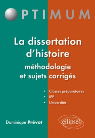 dissertation en histoire methodologie