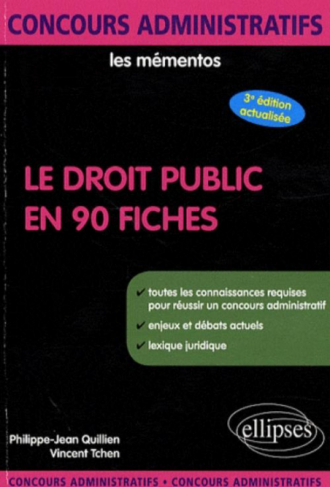 Le Droit public en 90 fiches. 3e édition