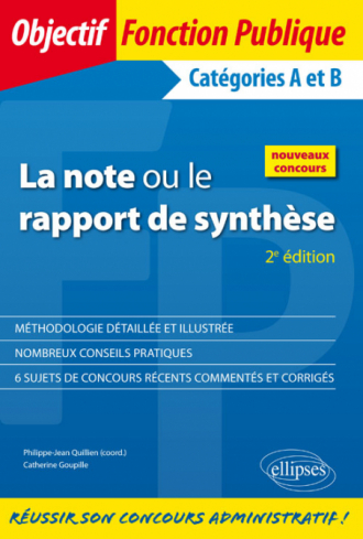La note ou le rapport de synthèse - 2e édition