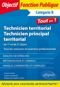 Technicien territorial et technicien principal de 1re et de 2e classe. Tous les concours et examens professionnels