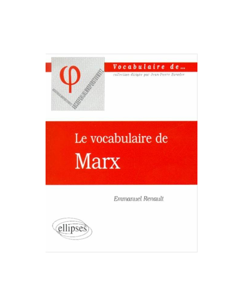 Le vocabulaire de Marx