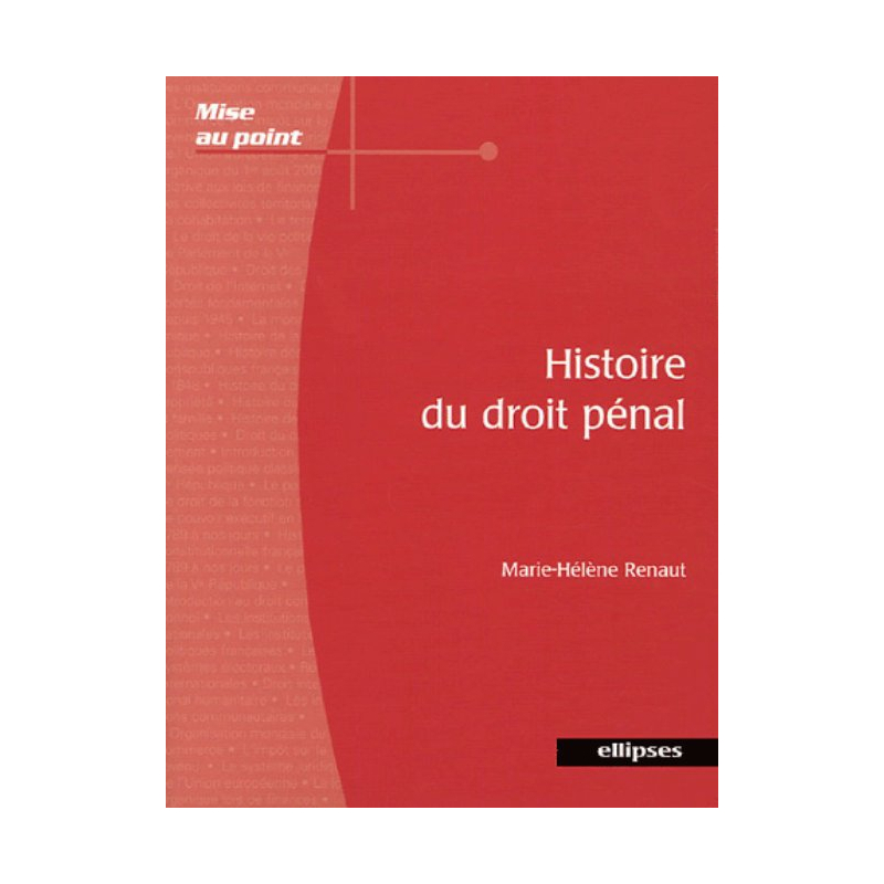 Histoire du droit pénal