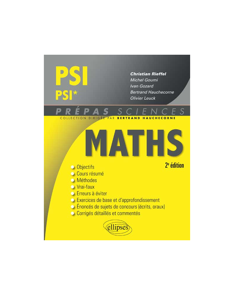 Mathématiques PSI/PSI* - 2e édition
