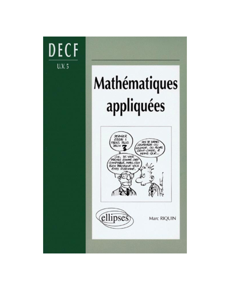 Mathématiques appliquées - DECF (U.V - n°5) (DESCF-MSTCF-MSG)