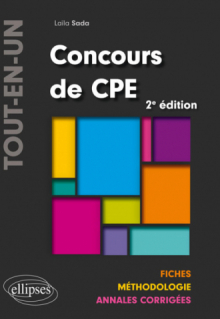 Concours de CPE Tout-en-un – Fiches, Méthodologie, Annales corrigées - 2e édition