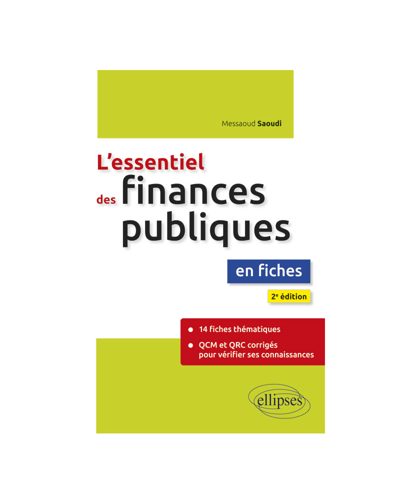 L'essentiel des finances publiques en fiches - 2e édition