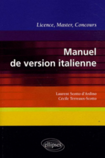 Manuel de version italienne. Licence, Master, Concours