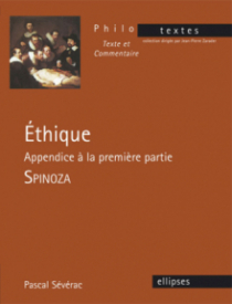 Spinoza, Éthique, Appendice à la première partie