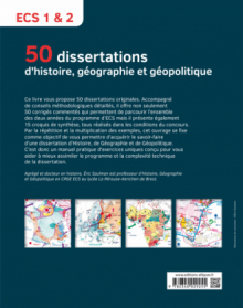 50 dissertations d'histoire, géographie et géopolitique - prépas ECS - sujets inédits