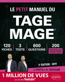 Le Petit Manuel du TAGE MAGE - édition 2019