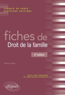 Fiches de Droit de la famille - 4e édition