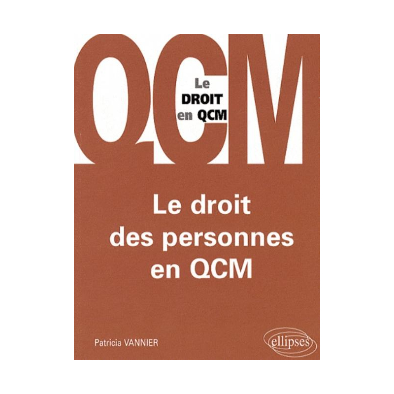 Le droit des personnes en QCM