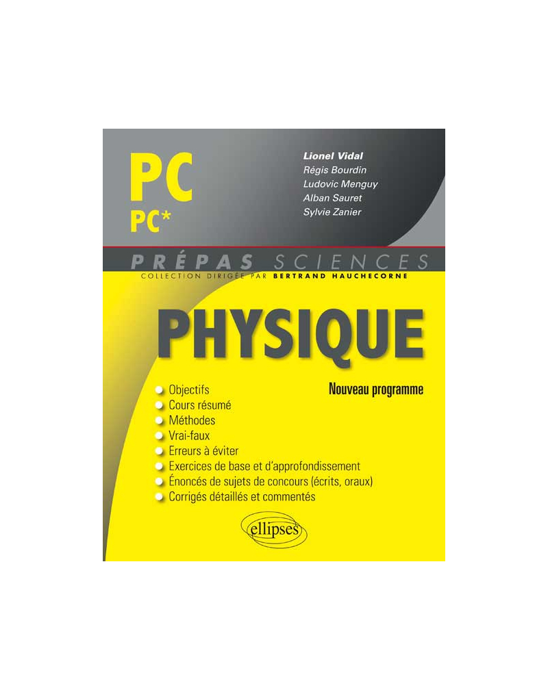 Physique PC/PC* - nouveau programme 2014