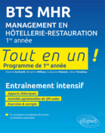 BTS MHR Management en Hôtellerie-Restauration 1re année