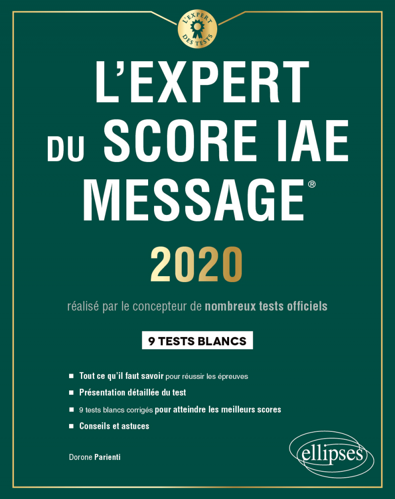 L'Expert du Score IAE Message - Édition 2020