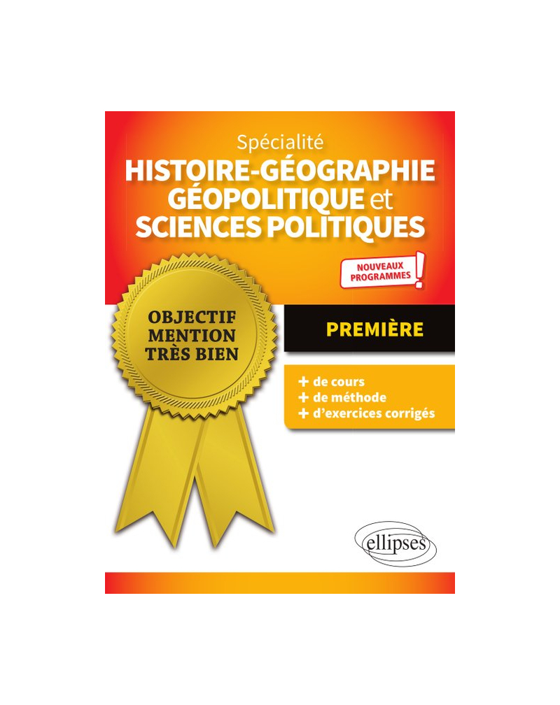 Spécialité Histoire-géographie, géopolitique et sciences politiques - Première - Nouveaux programmes