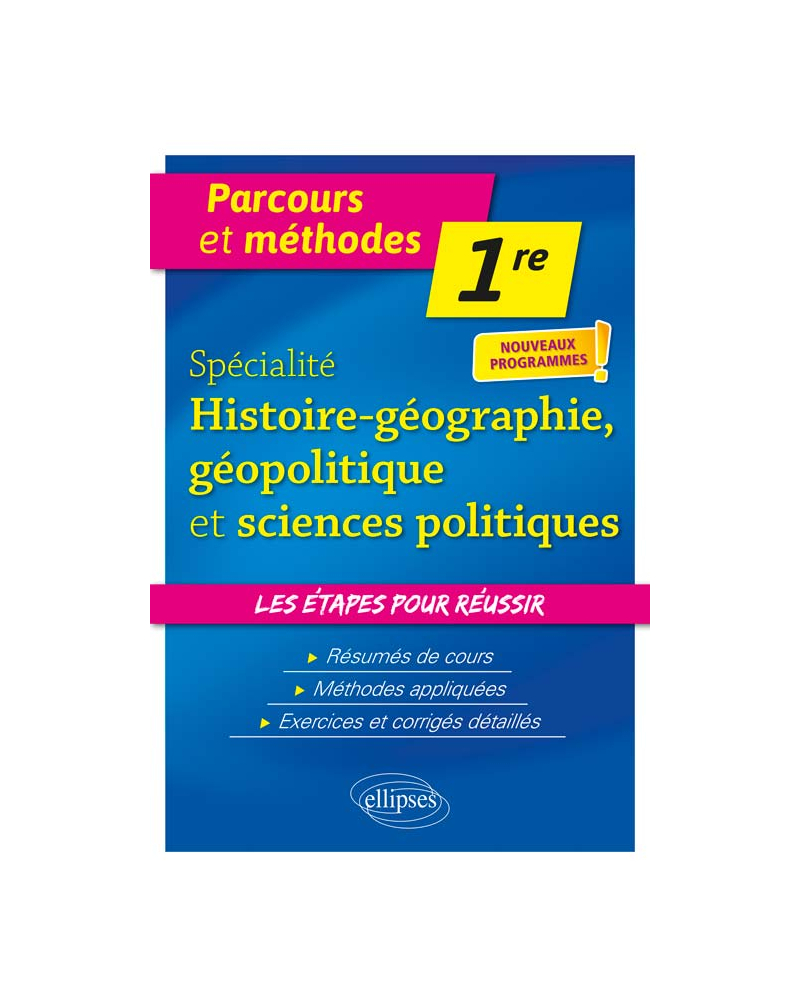 Spécialité Histoire-géographie, géopolitique et sciences politiques - Première - nouveaux programmes