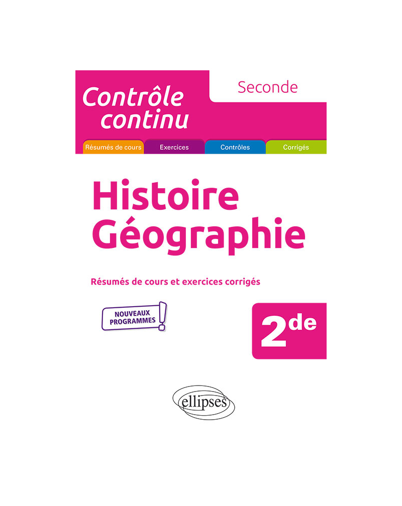 Histoire-géographie - Seconde - nouveaux programmes