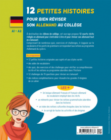 Allemand. 12 Petites histoires pour bien réviser son allemand au collège. A1-A2. (avec exercices corrigés et challenges)
