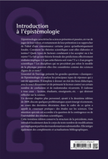 Introduction à l'épistémologie - 3e édition