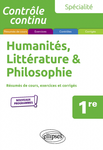 Spécialité Humanités, Littérature et Philosophie - Première - Nouveaux programmes