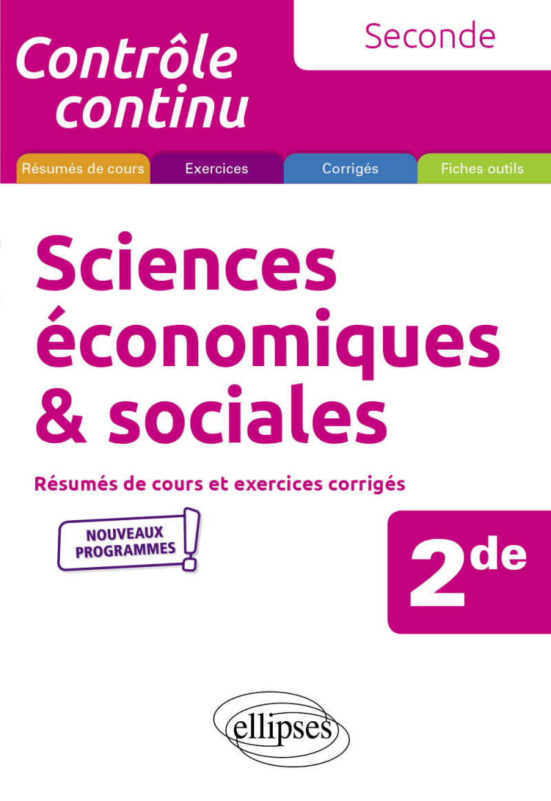 Sciences économiques et sociales - Seconde - nouveaux programmes